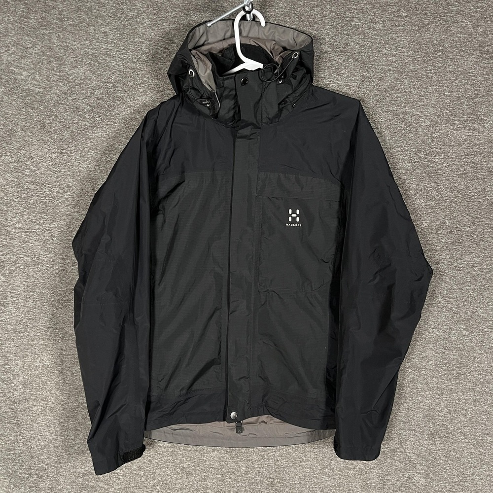 Haglofs Orion‎ Jacket Womens 2XL Black GORE-TEX Hooded Waterproof Shell